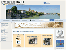 Tablet Screenshot of inserate-basel.ch